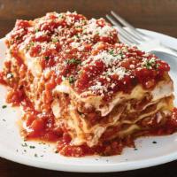 Lasagne  · Pasta layered with our Pomodoro sauce, meat sauce, ricotta, mozzarella and Romano cheeses. S...