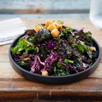 Rosie's Salad with Wezy Dressing · Kale, cabbage, Brussels sprouts, dried cranberry, crispy bao chips, sesame ginger vinaigrett...