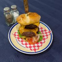BA Burger · An exaggeration of the American classic. This burger is not for the faint of appetite. We gr...