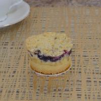 Mini Berry Crumble · A moist buttery cake studded with red currants and blueberries and topped with a crunchy cru...