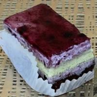 Blueberry Cake Slice · 
