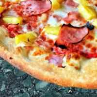 Hawaiian Pizza · Pineapple, and ham.