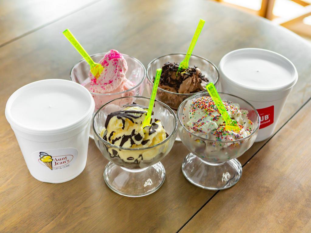 Break-Up · 2 Quarts. Up to 4 flavors. Up to 4 toppings.