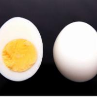 2 Boiled Eggs · Boiled until the yolk and whites become solid. 