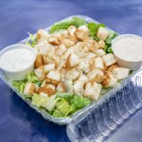 Caesar Salad · Romaine lettuce, spinach, Parmesan cheese, and Caesar dressing. Add chicken for an additiona...