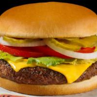 All American Burger · 1/2 lb. fresh ground burger with American cheese on a toasted bun.