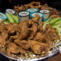 50 pc Wing Platter up to 2 Flavors · 