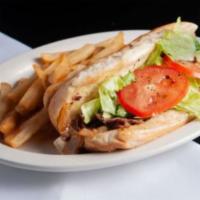 Philly Cheese Steak · 5oz of chicken breast or 4 oz beef grilled with onions topped with 2 slices White American c...