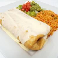 Classic Chimichanga  · Flour tortillas stuffed with of ground beef or pulled chicken, then fried to a golden brown....