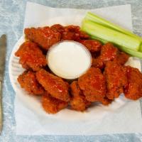 Buffalo Wings · Comes with bleu cheese.