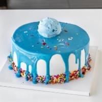 Birthday Ice Cream Cake · Available in pink and blue.