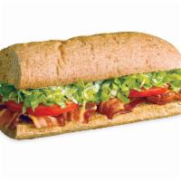 BLT Sub · Crisp bacon, tomatoes and lettuce with mayo.