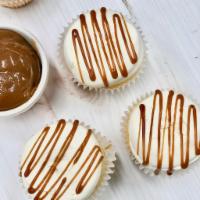 Salted Caramel  · Classic vanilla cake filled with a delicious caramel filling, topped with vanilla buttercrea...