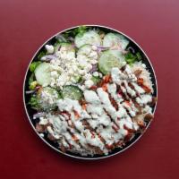 Gyro Salad · Garden salad with gyro meat.