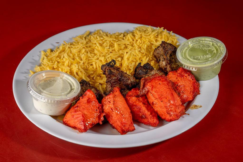 Combo Kabob · Your choice of 2 from either beef, chicken, or lamb