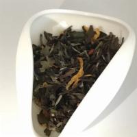 White Orange Ginger Peach · A lightly sweet white tea with pieces of peach and orange with a hint of ginger. Great hot o...
