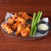 Chicken Wings · Non breaded with bone. Include choice of sauce: hot, BBQ, teriyaki, Parmesan garlic, habaner...