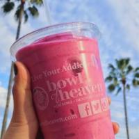Red Zinger Blast Smoothie · Acai, g3, ginger, lime juice, blueberry, mango, pineapple, raspberry and coconut water.
