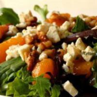 Gorgonzola Salad · Grilled chicken, mandarin oranges, roasted almonds, gorgonzola cheese, tomatoes, cucumbers o...