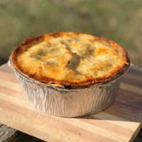 Sunday Morning Steak and Ale Pie- 8 inch round, 2.5 inches deep- THIS ITEM IS SERVED FROZEN · This hearty pie is filled with tender chunks of steak, mushrooms and veggies in a rich gravy...