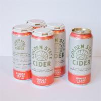 Golden State Cider - Ginger Grass  · 16 oz. can. 100% Fresh pressed west coast apples with champagne yeast. 6.9% alc/vol. Must be...