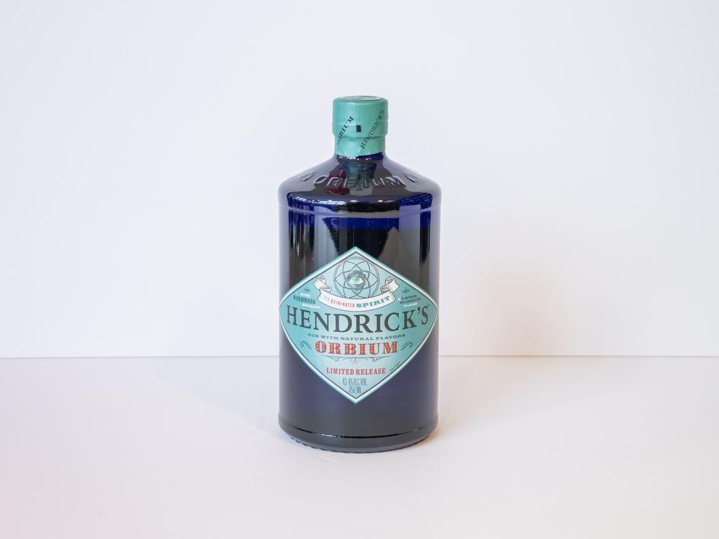 Hendricks's Gin - Orbium · 43.4 alc/vol. Must be 21 to purchase.
