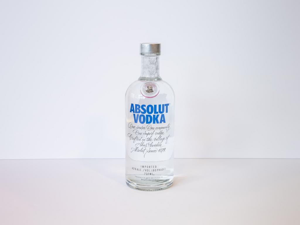 Absolut Vodka · 750 ml. bottle. Must be 21 to purchase.