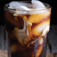 Iced House Coffee · Iced coffee, sweetened, made with creamer, topped with whipped cream