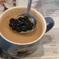 Hot Tapioca Milk Green Tea · Hot boba (tapioca) milk green tea, large only, made with non-diary creamer, sweetened with s...