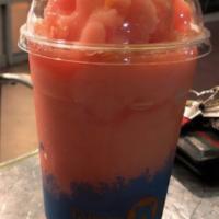 Strawberry Snow Ice · Strawberry snow ice (slush), blended drink with strawberries (contains no dairy). Caffeine f...