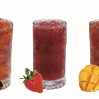 Jelly Ice · Pick from flavors: passion fruit, lychee, mango, strawberry, and pineapple. Crushed ice with...