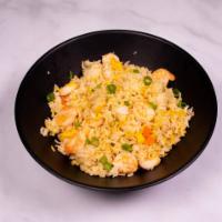 16. Shrimp Fried Rice · Stir-fried rice with shellfish.