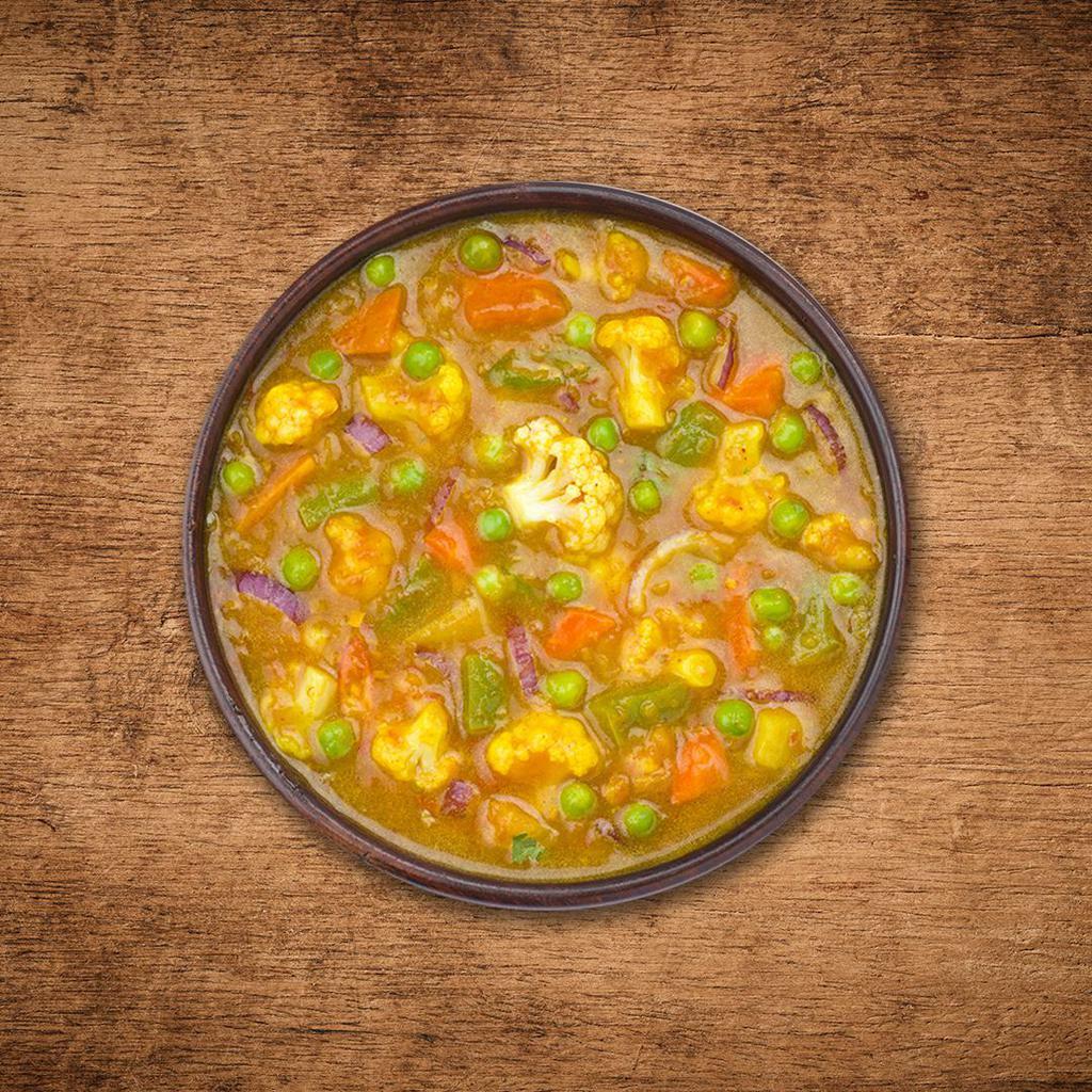 Korma Dream · Fresh seasonal vegetables sautÃ©ed to perfection with herbs, ground spices, red onions and peppers
