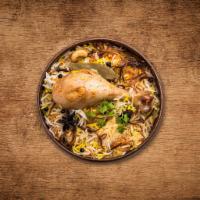 Yum Chicken Dum Biryani · Tender morsels of chicken meat cooked with our signature biryani masala gravy and long grain...