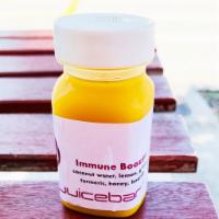 Immune Booster 2oz · organic coconut water, lemon, organic ginger, turmeric, organic baobab, honey