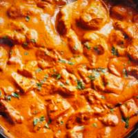 Butter Chicken · Tender pieces of tandoori boneless chicken sauteed in a creamy tomato sauce with our house s...