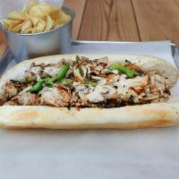Al's Chicken Philly Sub · Grilled Chicken with grilled onions, peppers and mushrooms and your choice of cheese
