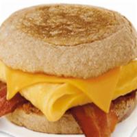 Bacon, Egg & Grilled · Includes a Our Bacon/Egg & Grill is served with White eggs, your Choice of Turkey or Beef 2 ...
