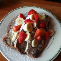Rocco's Famous French Toast · Topped with powdered sugar. Served with Butter and Maple Syrup