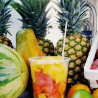 Fruit Bowl · Mango, pineapple, watermelon, papaya.