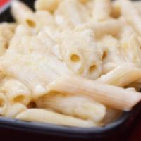 Alfredo Pasta · Penne served in our homemade Alfredo sauce with Parmigiana cheese.
