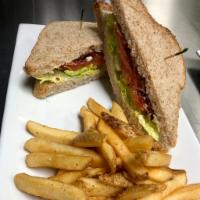BLT Sandwich  · bacon | lettuce | tomato | mayo | sliced sourdough or whole wheat | fries or salad