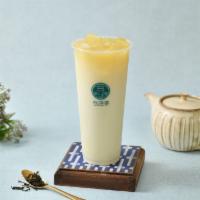 Hot Aiyu Green Milk Tea · Dairy-free.
