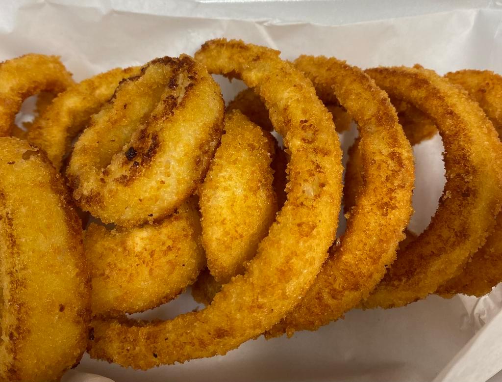 Onion Rings · Served with a side of our homemade ranch dressing.
