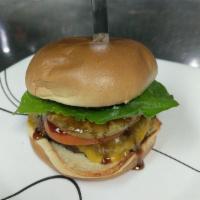 Angus Cheeseburger · Burger cooked to order, topped with your choice of cheese and served on toasted brioche bun....