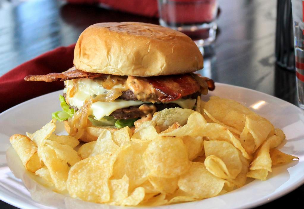 Degree Metropolitan Food + Drink · Hamburgers · Salads · Sandwiches