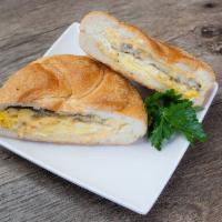 3. Egg and Cheese with Sausage Sandwich Breakfast · 