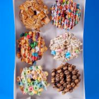 Cereal Half Dozen Assortment · Cereal lover's choice! Cereal's Included: Fruity Pebbles, Cinnamon Toast Crunch, Lucky Charm...