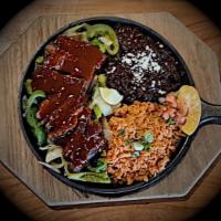 Chipotle BBQ Steak · You'll hear it coming. Served on a sizzling platter, accompanied with our specially spiced, ...