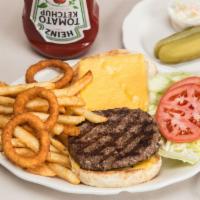 Cheese Burger · prime blend 7oz burger with choice of cheese
